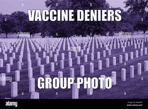 Vaccine deniers cemetery dark humor funny meme for social media sharing. Black humor about ...