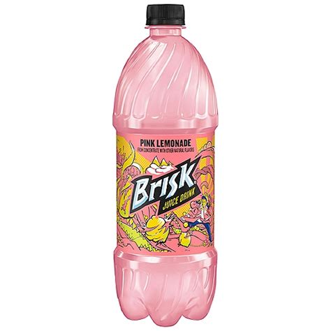 Brisk Pink Lemonade Juice Drink, 1.05 qt