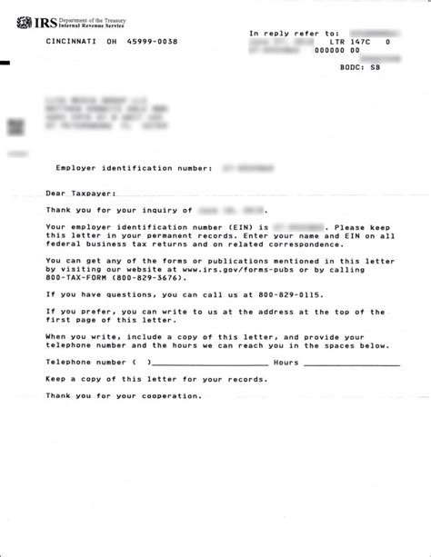 Irs Letter 147c Sample | Onvacationswall.com