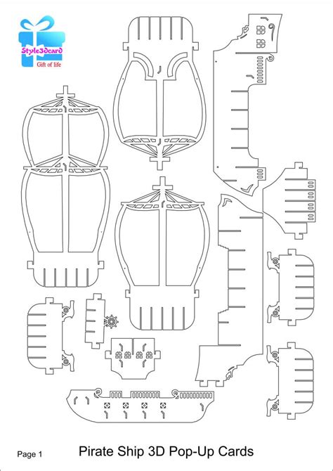 Printable Papercraft Ship - Printable Papercrafts - Printable Papercrafts