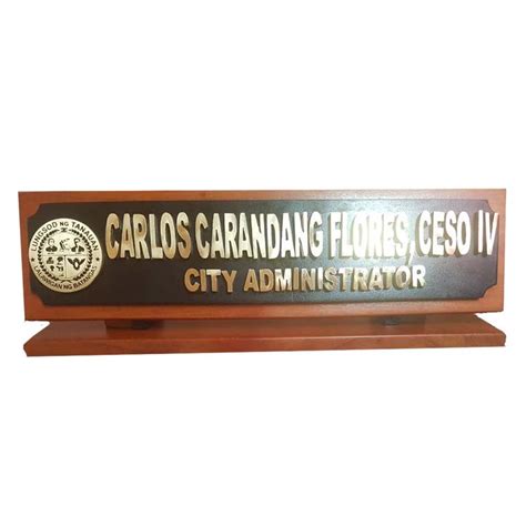 Table and Desk Signs maker in the Philippines - El Oro Awards & Metalcraft