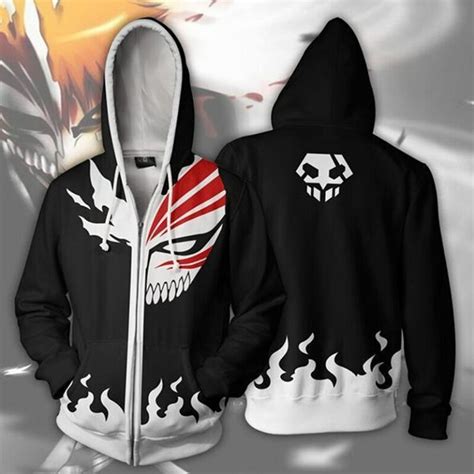 Buy Bleach - Ichigo Soul Repaer themed Zip Hoodies (3 Designs ...