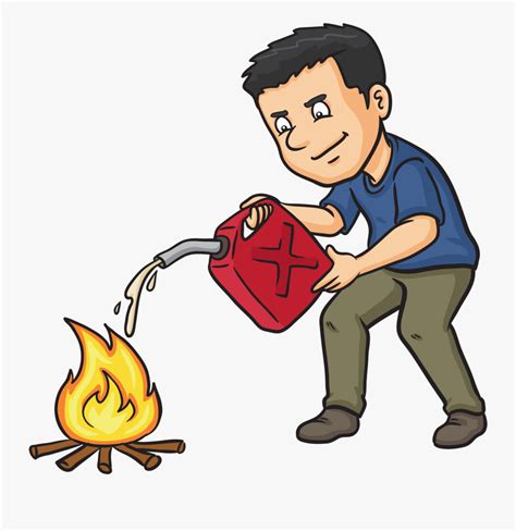 Adding Fuel To A Fire , Free Transparent Clipart - ClipartKey