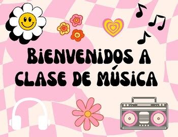 Welcome to Music Class poster - retro groovy 70's theme by Made By Maleesa