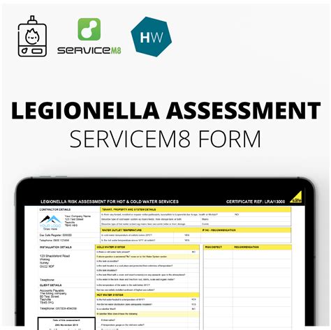 Legionella Risk Assessment ServiceM8 Form (Digital Product) - Hazel Whicher