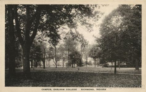 Campus at Earlham College Richmond, IN Postcard