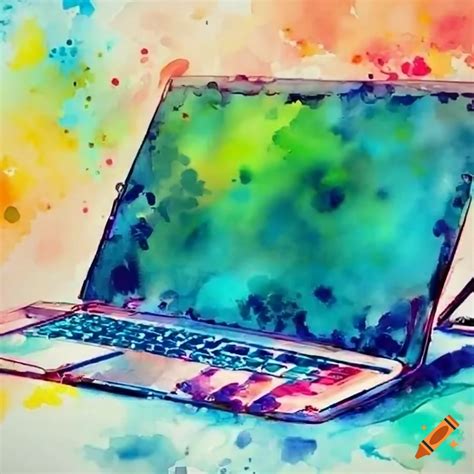 Laptop on a desk