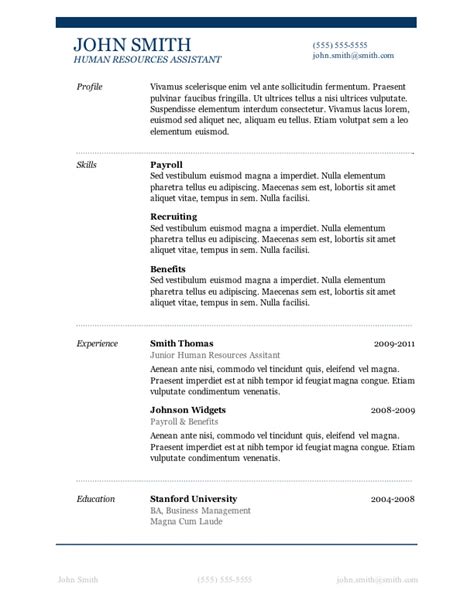 7 Free Resume Templates