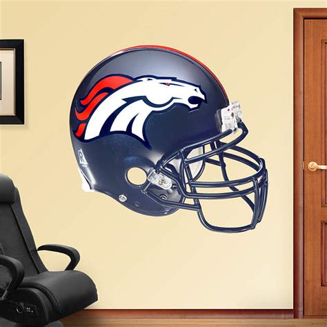 Denver Broncos Helmet Wall Decal | Shop Fathead® for Denver Broncos Decor