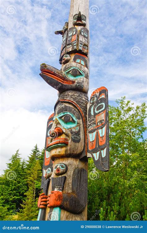 Alaska Ketchikan Tlingit Totem Pole Stock Photo - Image of american, cultural: 29000038