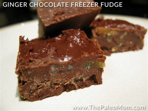 Ginger Chocolate Freezer Fudge - The Paleo Mom