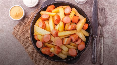 Salchipapa peruana, deliciosa y de fácil preparación