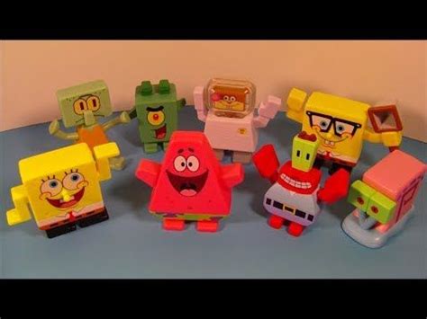 2009 NICKELODEON'S SPONGEBOB SQUAREPANTS SET OF 8 BURGER KING KID'S ...