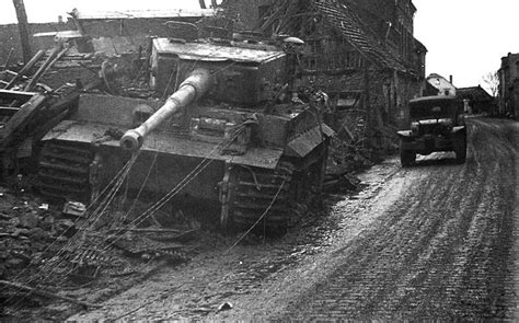 the Tiger I tank that knocked out the first M26 Pershing tank in World ...