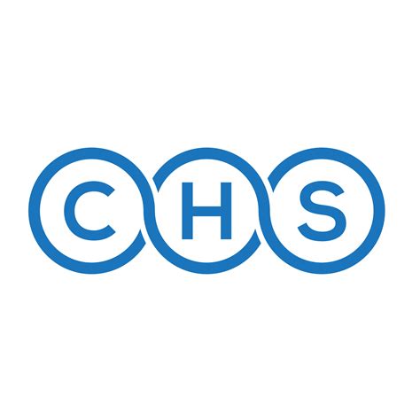 CHS letter logo design on white background. CHS creative initials ...