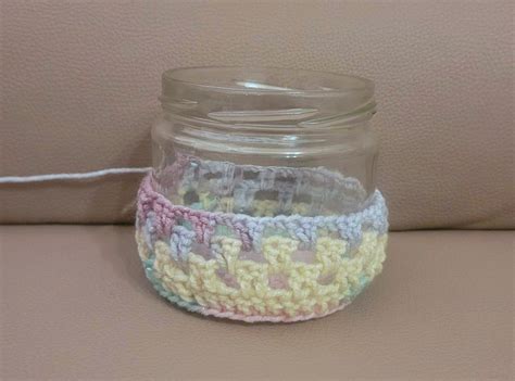 Quick and Easy Crochet Candle Jar Cover - My Little Crochet World