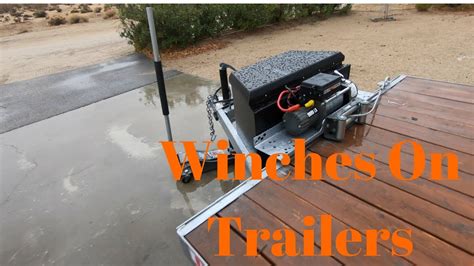 Winch Installation On Trailer