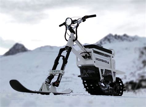 Moonbikes is an ultralight 100% electric snow bike - Avial Bikes