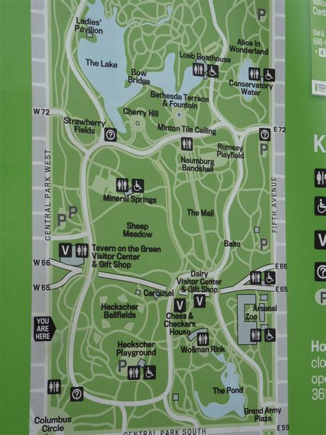 Printable Map Of Central Park