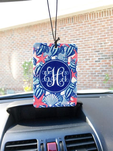 Air Freshener Car Monogrammed Auto Air Freshner Personalized