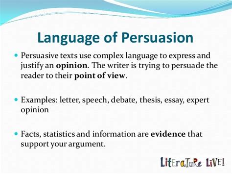 Persuasive Texts: The language of persuasion by Jeni Mawter