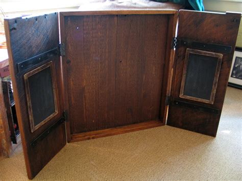 Rustic Dartboard Cabinet, Jr.