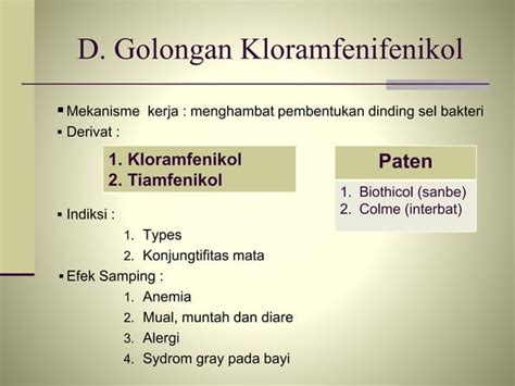 Antibiotik dan golongannya