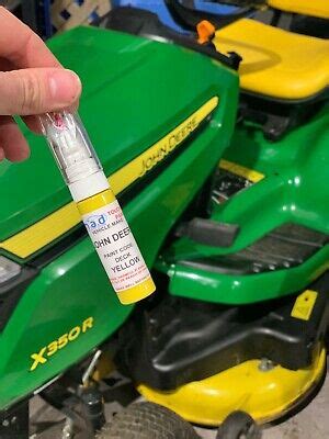 20ML TOUCH UP PAINT PEN FOR JOHN DEERE YELLOW RIDE ON MOWER DECK X ...