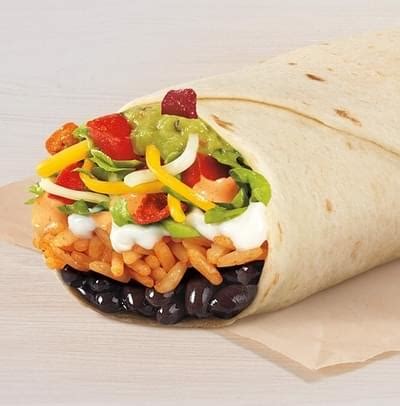 Taco Bell Fiesta Veggie Burrito Nutrition Facts