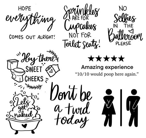 Bathroom SVG Bundle Bathroom Quote Restroom Svg Potty Dance - Etsy | Bathroom svg, Bathroom ...