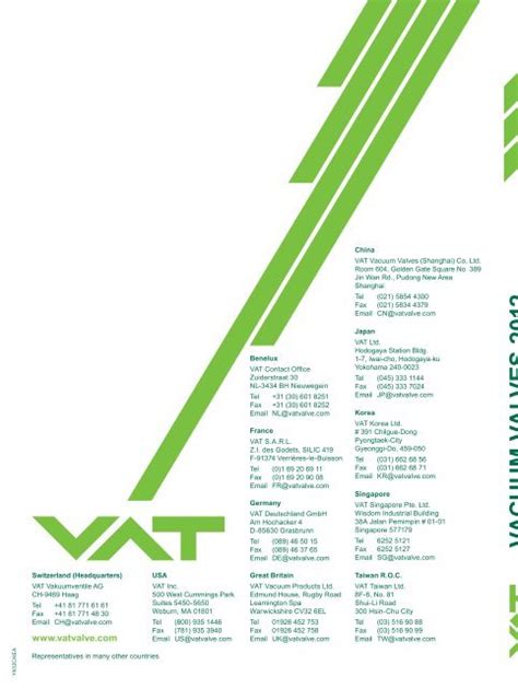 VAT 2012 Valve Catalog - MHz Electronics, Inc