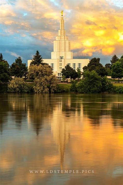 Idaho Falls Temple Sunset Reflections - LDS Temple Pictures | Lds ...