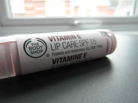 Rachel's Beauty Bites: The Body Shop Vitamin E Lip Care SPF 15