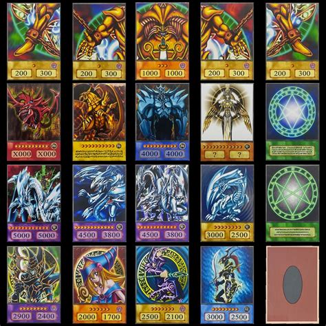 Yu-Gi-Oh! Anime Style Duel Monsters Blue-Eyes White Dragon Exodia Black ...