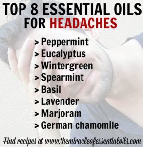 8 Best Essential Oils for Headaches & How to Use - The Miracle of Essential Oils