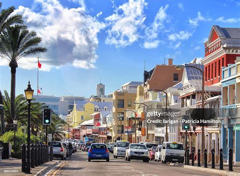 Front Street Hamilton Bermuda High-Res Stock Photo - Getty Images