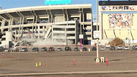 SDCCU (Qualcomm Stadium) Demolition! - YouTube