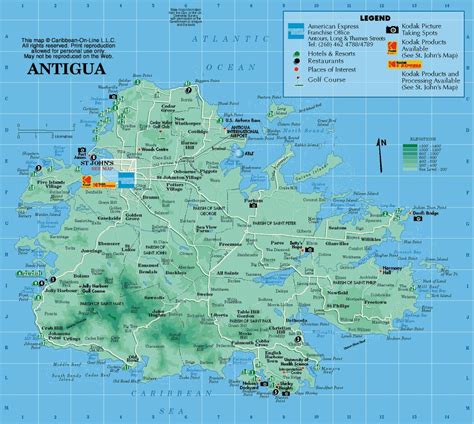 Large Antigua Island Maps for Free Download and Print | High-Resolution and Detailed Maps