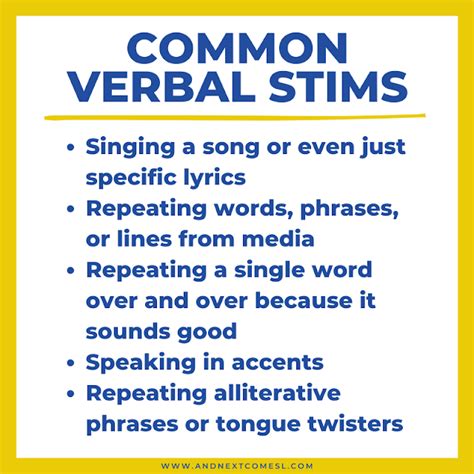 Vocal Stimming & Verbal Stimming: What You Need to Know | And Next Comes L - Hyperlexia Resources