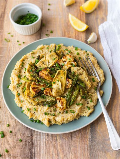 Vegan Risotto with Quinoa, Asparagus and Cauliflower