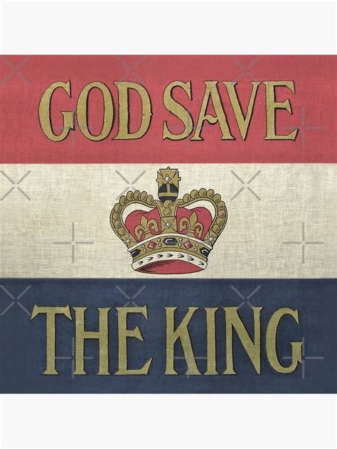 "God Save the King Artwork " Poster for Sale by FuzzyHoney | Redbubble