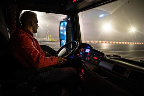 Truck Driver Night Stock Photos, Pictures & Royalty-Free Images - iStock