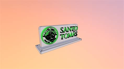 Logo sto tomas con base completa - 3D model by Carlos.Galindo.Molina [31cb0f0] - Sketchfab