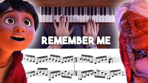 Coco - Remember Me / Recuérdame Advanced Piano Cover with Sheet Music Chords - Chordify