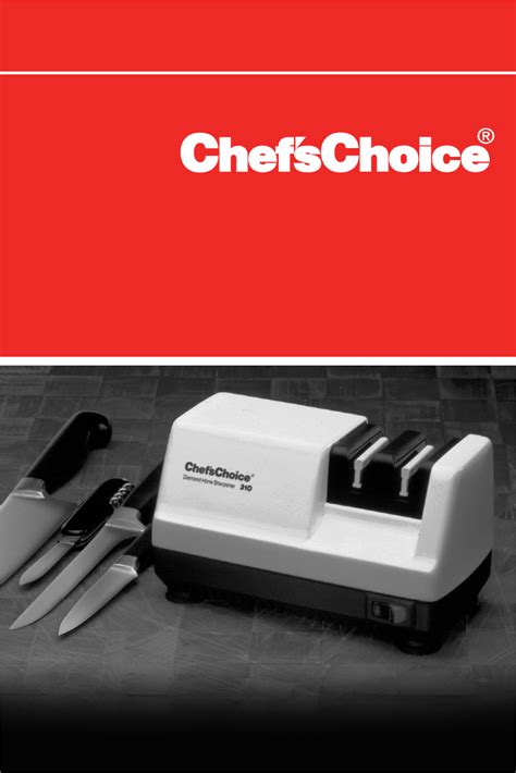 User manual Chef's Choice Diamond Hone Sharpener 310 (English - 5 pages)