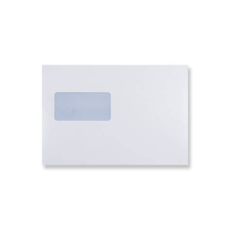 C5 PLUS WHITE WINDOW ENVELOPES 90GSM