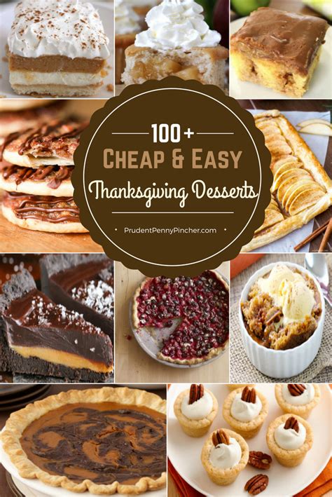 100 Easy & Cheap Thanksgiving Desserts - Prudent Penny Pincher