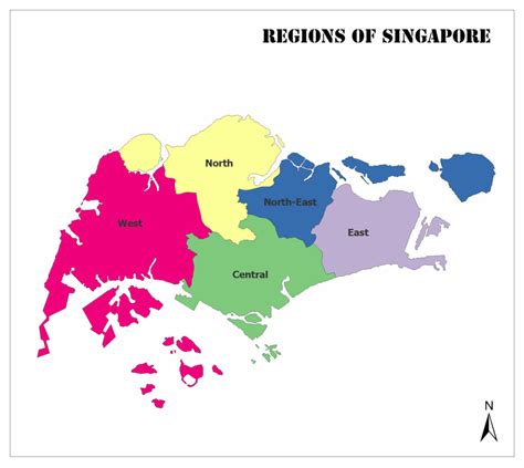 Regions of Singapore | Mappr