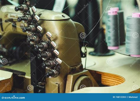 Machines on the Textile Factory. Stock Image - Image of fabric, plant: 74812203