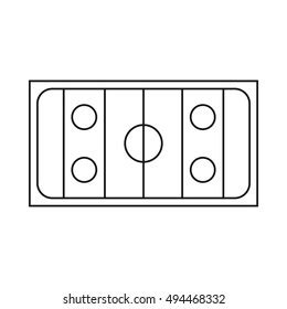 Ice Hockey Rink Icon Outline Style Stock Illustration 494468332 | Shutterstock